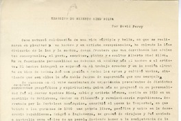 Tránsito de Alberto Ried Silva  [manuscrito] David Perry Barnes.