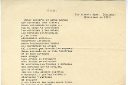 Mar  [manuscrito] Alberto Ried Silva.