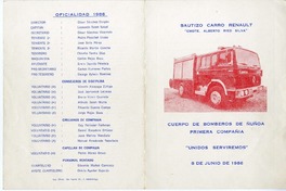 [Tarjeta] 1986 junio 8, Santiago, Chile  [manuscrito] César Sánchez Dergas.