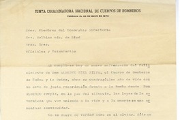 [Homenaje a Alberto Ried]  [manuscrito] Octavio Hinzpeter.