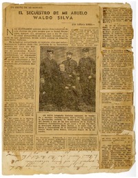 El secuestro de mi abuelo Waldo Silva  [manuscrito] Alberto Ried Silva.