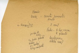 [Regresamos a Chile...]  [manuscrito] Laura Rodig.