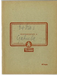 Extras Gabriela  [manuscrito] Laura Rodig.