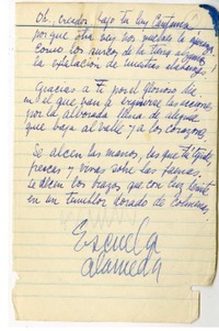 [Oh, creador...]  [manuscrito] Laura Rodig.