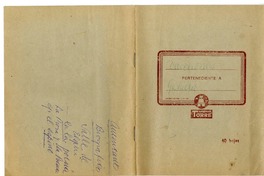 Direcciones de Gabriela  [manuscrito] Laura Rodig.