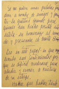 [Discurso sobre Marta Brunet]  [manuscrito] Laura Rodig.