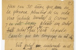 [Hace casi 30 años...]  [manuscrito] Laura Rodig.
