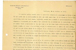 [Carta] 1944 octubre 30, Santiago, Chile [a] Gonzalo Drago  [manuscrito] Alberto Romero.