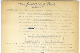 Una familia de la poesía chilena  [manuscrito] Andrés Sabella.