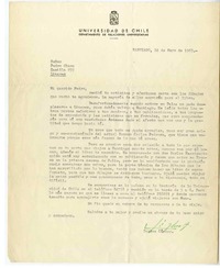 [Carta] 1965 mayo 24, Santiago, Chile [a] Pedro Olmos  [manuscrito] Carlos Sander.