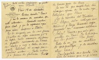 [Carta] 1926 noviembre 18, París, Francia [a una amiga "Monito"]  [manuscrito] Elvira Santa Cruz Ossa (Roxane).