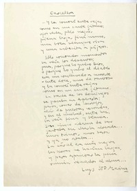 Carcelaria  [manuscrito] Luis Gutiérrez Santa Marina.