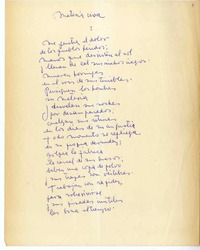 Materia viva  [manuscrito] María Silva Ossa.