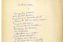 Materia viva  [manuscrito] María Silva Ossa.