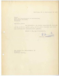 [Carta] 1968 septiembre 10, Santiago, Chile [a] Biblioteca Nacional de Chile  [manuscrito] Antonio Skármeta.