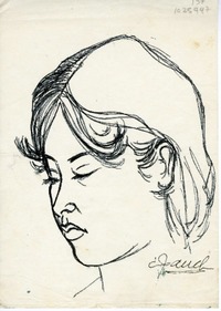 [Boceto de un rostro I]  [original de arte] Emma Jauch.