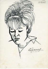 [Boceto de un rostro II]  [original de arte] Emma Jauch.