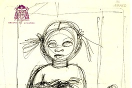 [Boceto de una niña sentada]  [original de arte] Emma Jauch.