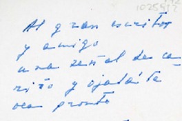 [Tarjeta] 1990 marzo 7, Santiago, Chile [a] Oreste Plath  [manuscrito] Humberto Díaz Casanueva.