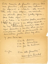 [Esta reunión de familia...]  [manuscrito] María Luisa Bombal.