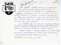 [Tarjeta] 1983 septiembre 10, Santiago, Chile [a] Oreste Plath  [manuscrito] Juan Donoso.