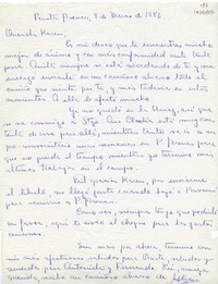 [Carta] 1986 marzo 9, Punta Arenas, Chile [a] Karen Müller Turina  [manuscrito] Alicia.