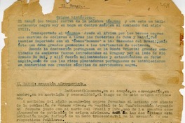 El tango  [manuscrito] Oreste Plath.