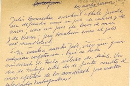 [Alimentación]  [manuscrito] Oreste Plath.