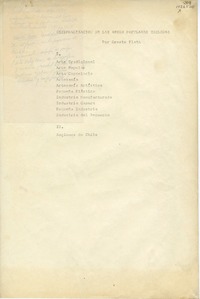 Regionalización de las artes populares chilenas  [manuscrito] Oreste Plath.