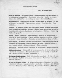 Curso folklore chileno  [manuscrito] Oreste Plath.