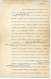 [Ensayo sobre Gabriela Mistral]  [manuscrito] Humberto Díaz Casanueva.