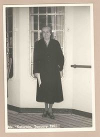 [Retrato de Gabriela Mistral rumbo a Italia]  [fotografía].