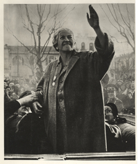 [Gabriela Mistral llegada a Chile]  [fotografía].
