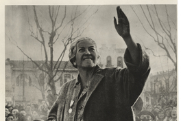 [Gabriela Mistral llegada a Chile]  [fotografía].