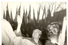 [Gabriela Mistral en Santiago de Chile]  [fotografía].