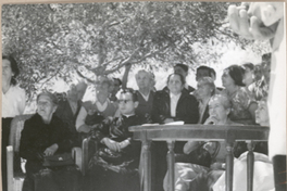 [Homenaje a Gabriela Mistral en la plaza de Armas de Vicuña]  [fotografía].