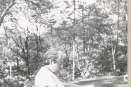 [Gabriela Mistral en New York]  [fotografía].