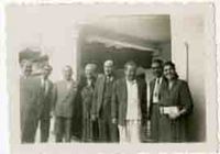 Gabriela Mistral y amigos en el Hotel Fortín de las Flores (Ruiz Galindo) en Veracruz.  [fotografía].
