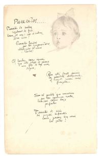 [Poema "Los Piececitos"]  [fotografía].