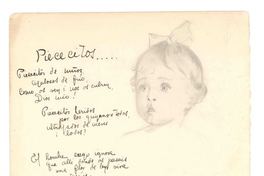 [Poema "Los Piececitos"]  [fotografía].