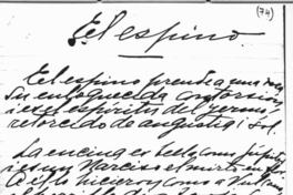 [Poema "El Espino"]  [fotografía].