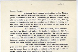 [Carta] 1941 diciembre 3, Rancagüa, Chile [a] Gonzalo Drago  [manuscrito] Oscar Castro.