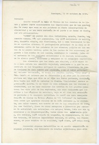 [Carta] 1939 octubre 23, Rancagüa, Chile [a] Gonzalo Drago  [manuscrito] Oscar Castro Z.