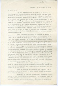 [Carta] 1939 octubre 16, Rancagüa, Chile [a] Gonzalo Drago  [manuscrito] Oscar Castro Z.