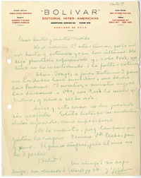 [Carta] [1939?] Valparaíso, Chile [a] Oscar Castro [e] Isolda Pradel  [manuscrito] Augusto D'Halmar.