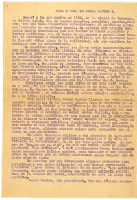 Vida y obra de Oscar Castro Z.  [manuscrito] Gonzalo Drago.