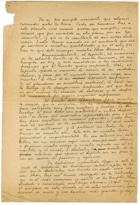[No es un simple accidente que estamos colocados sobre la tierra...]  [manuscrito] Oscar Castro.