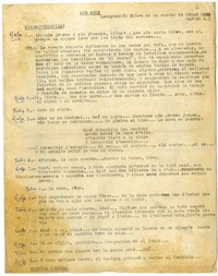 Los aros  [manuscrito] Oscar Castro.