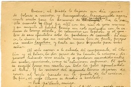 [Bueno al diablo le bajaron un día ganas de botarse a minero...]  [manuscrito] [Oscar Castro].