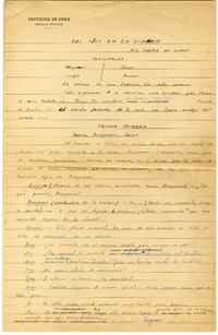 Dos ojos en la sombra  [manuscrito] André de Lorde ; [transcripción y traducción de Oscar Castro].
